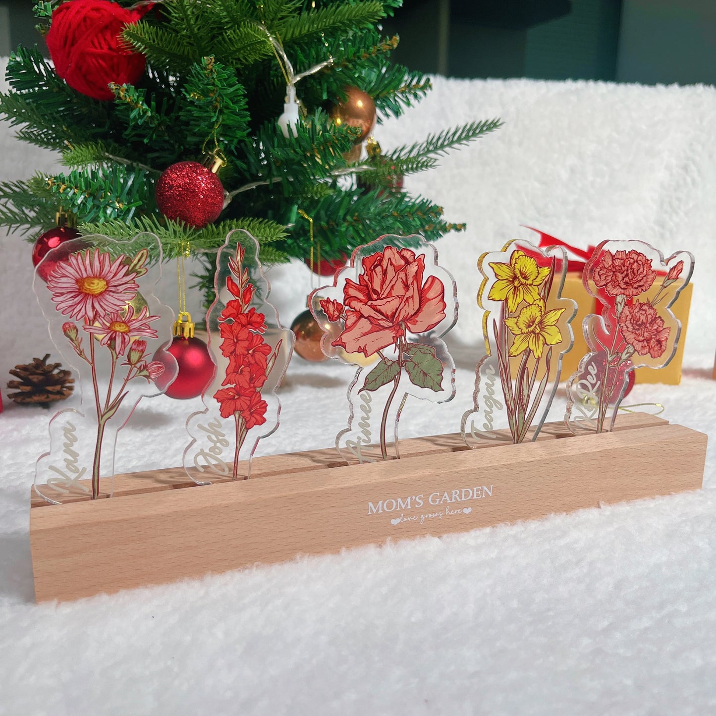 Personalized Birth Flower LED Lamp – From the Heart