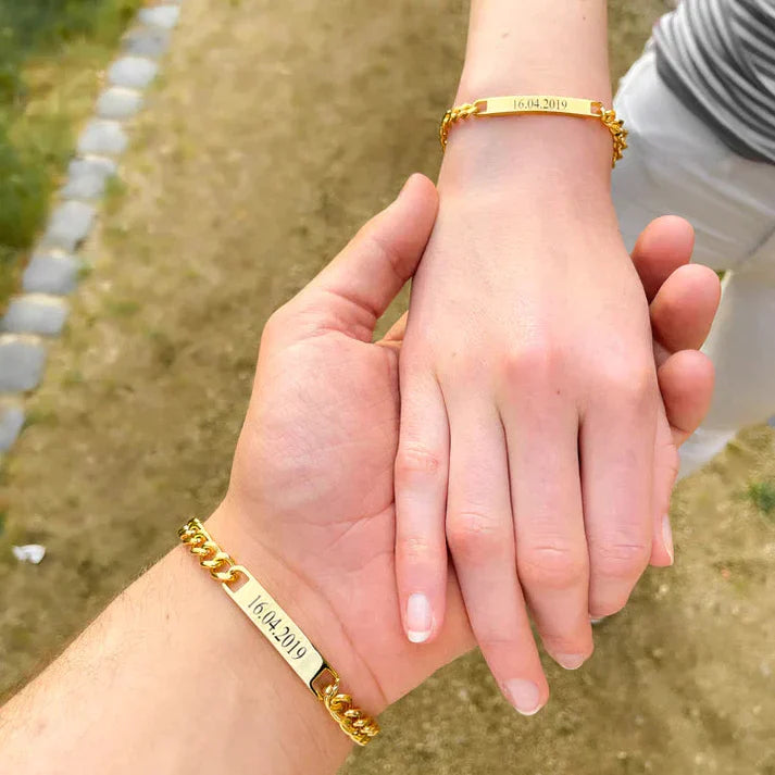 Custom Valentinsdag cubanske armbånd