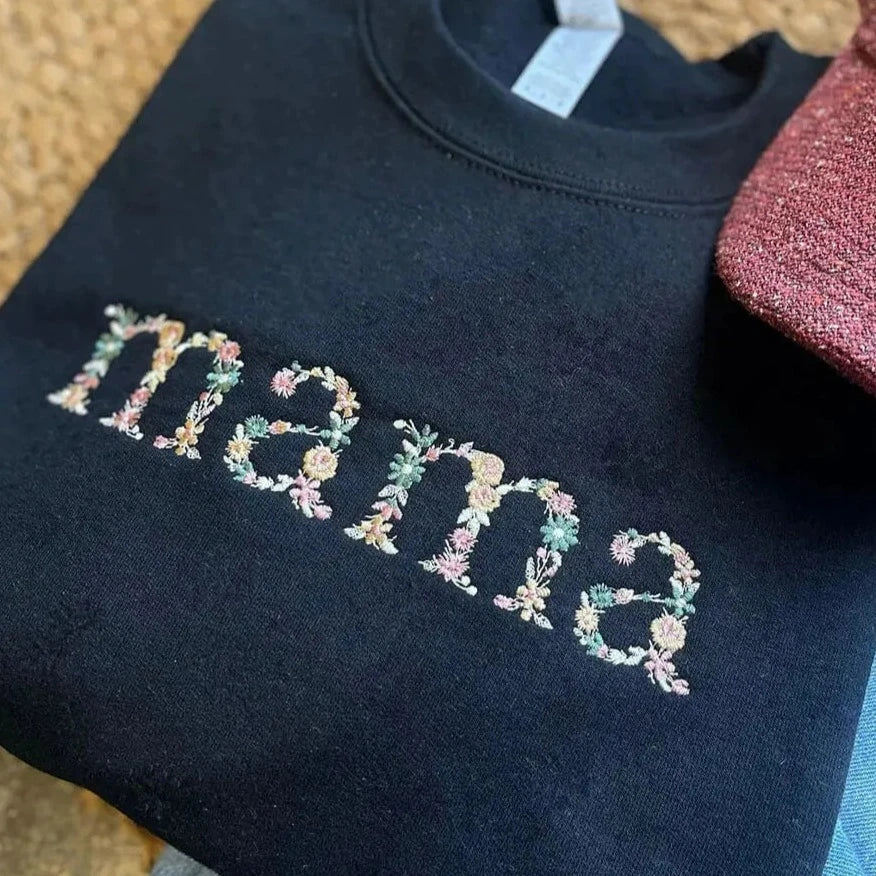Personalized Floral Mama T-shirt/Sweatshirt/Hoodie