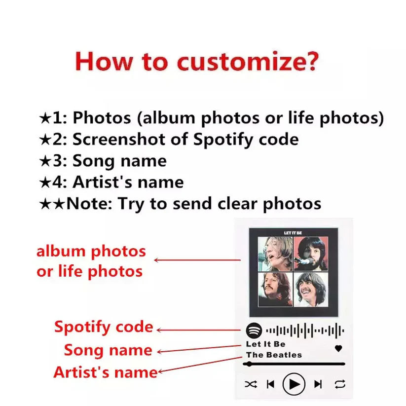 Custom Music and Photo Starlight Blanket A003