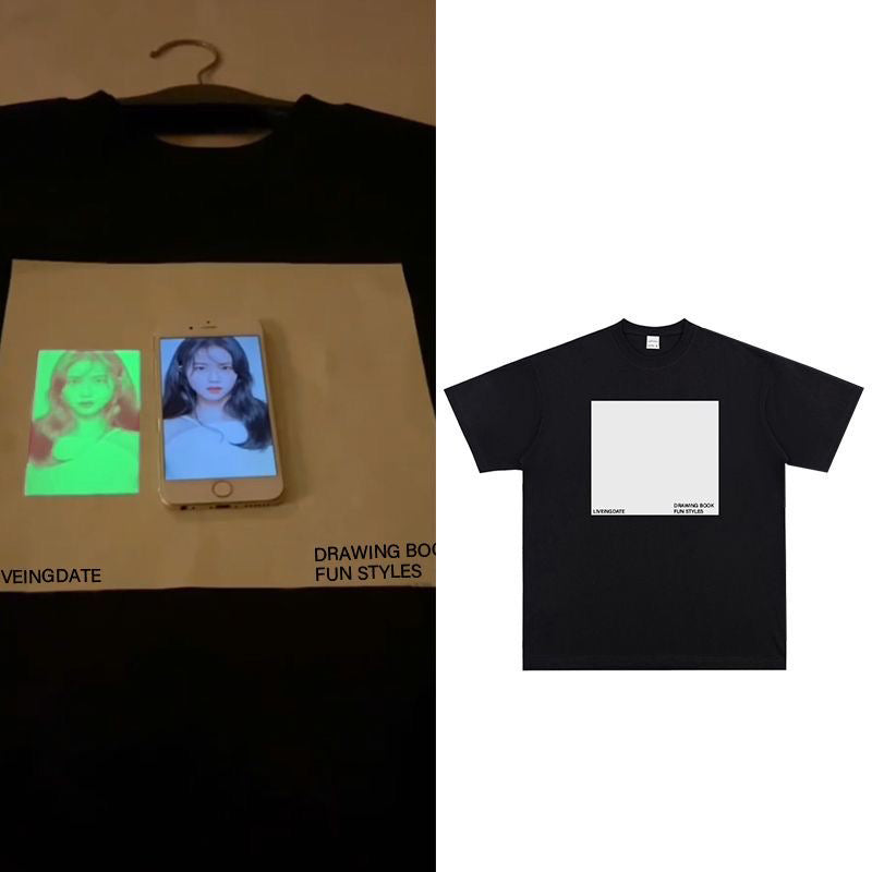 Luminous Box Graphic Tee – Night Glow Aesthetic for Trendsetters