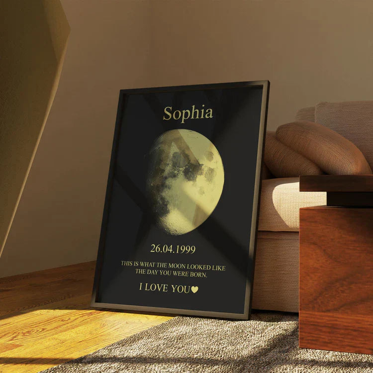 Custom Moon Phase Love Art Frame