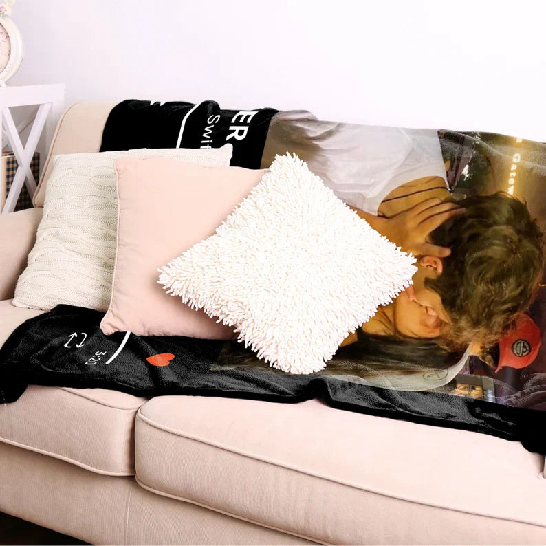 Custom Music and Photo Starlight Blanket A004
