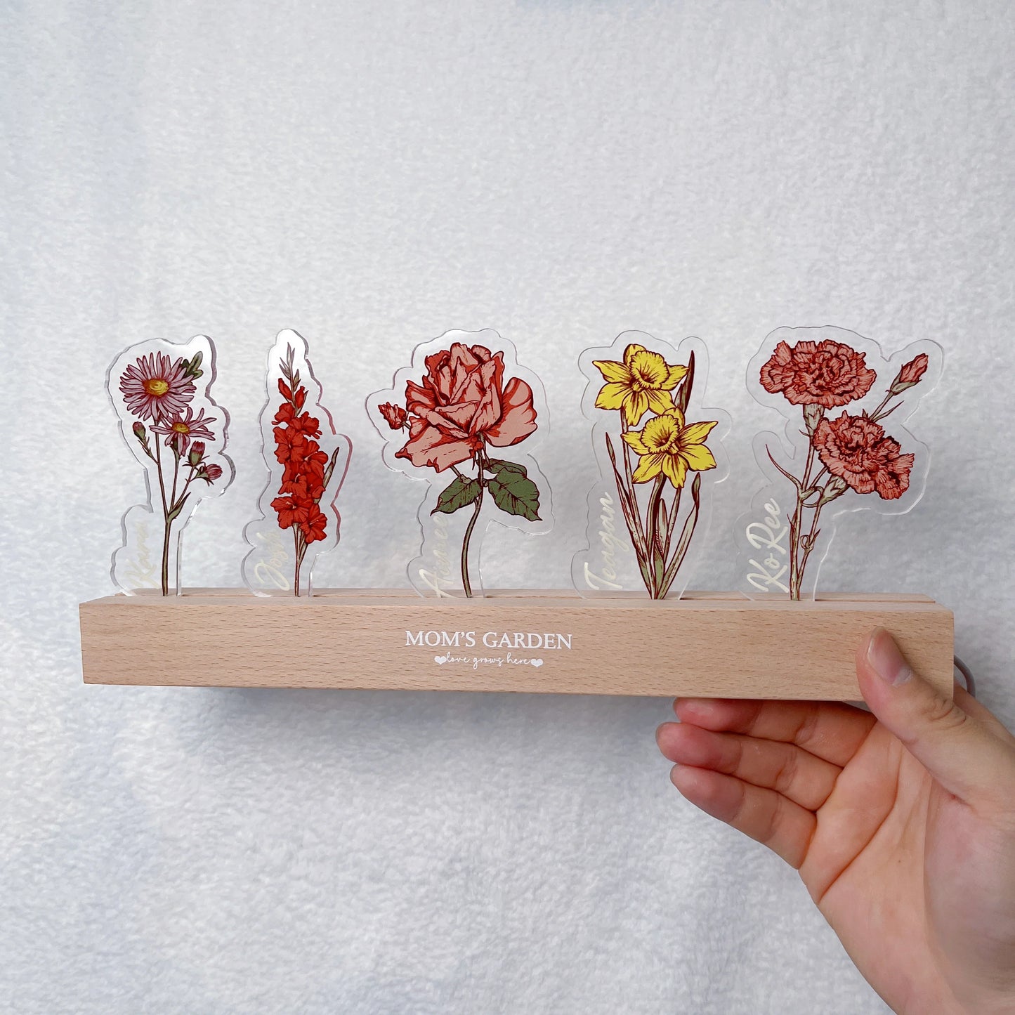 Personalized Birth Flower LED Lamp – From the Heart