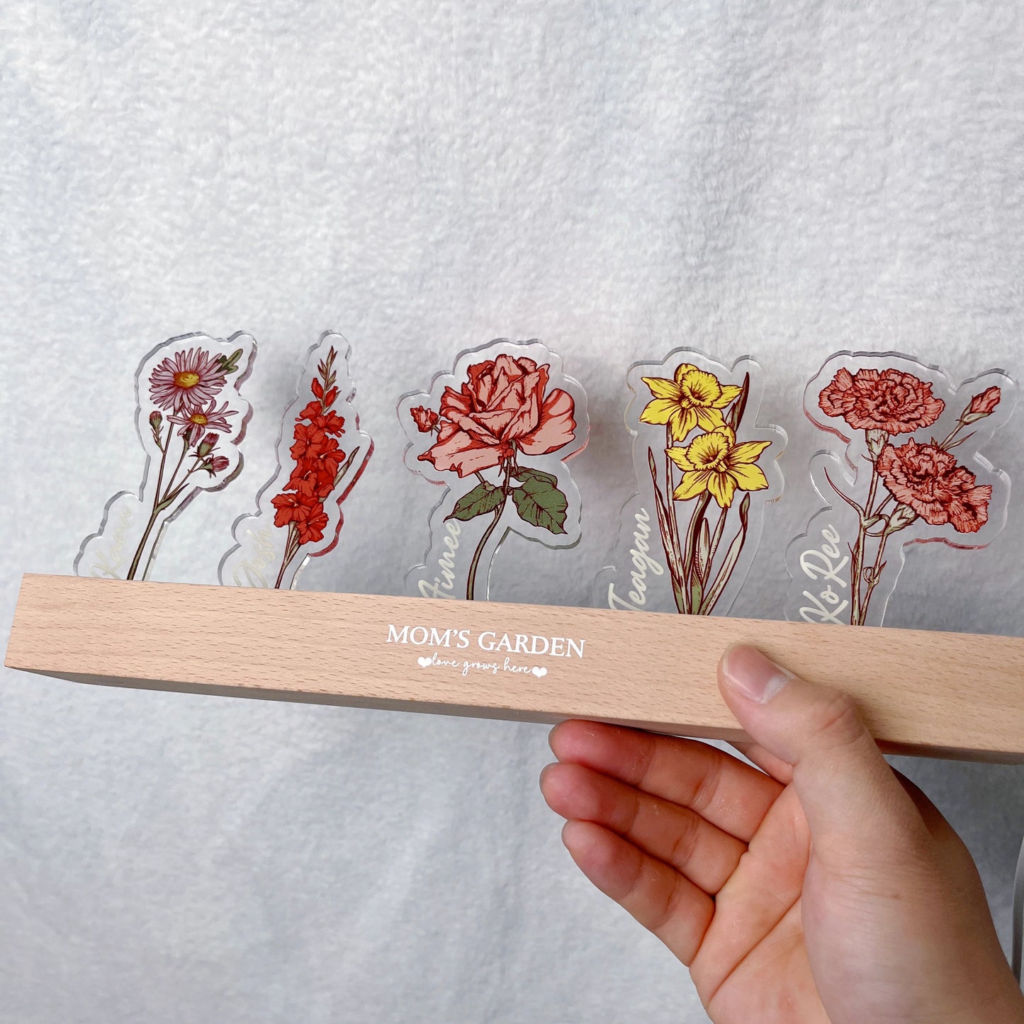 Personalized Birth Flower LED Lamp – From the Heart