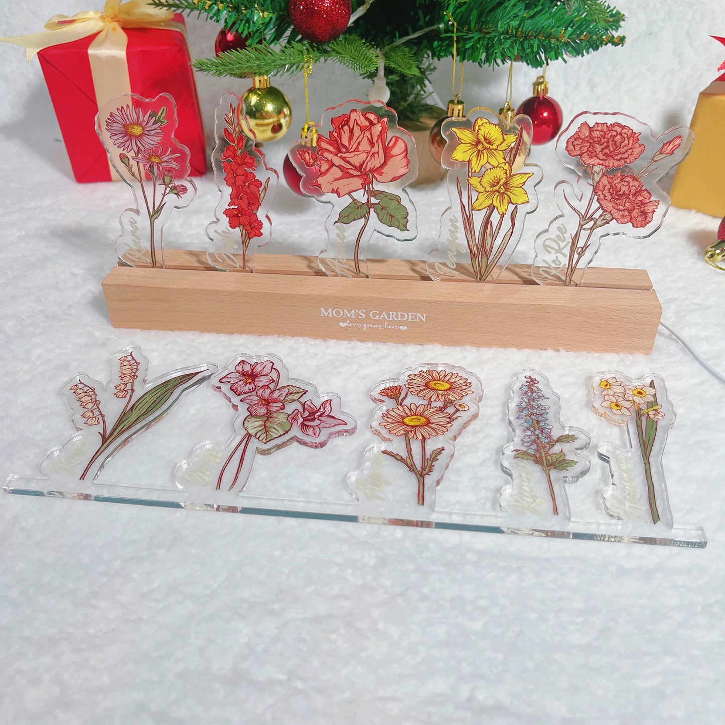 Personalized Birth Flower LED Lamp – From the Heart