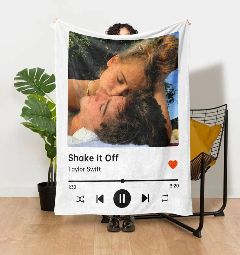 Custom Music and Photo Starlight Blanket A004
