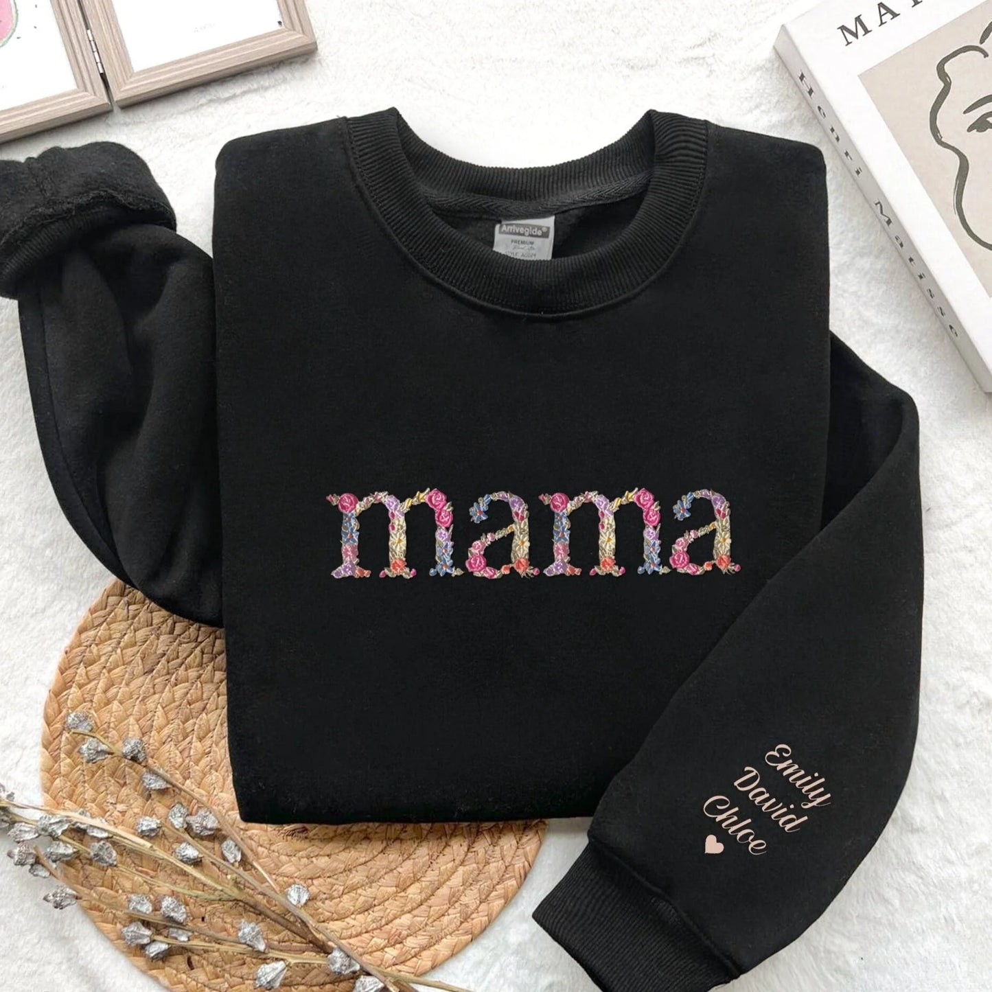 Personalized Floral Mama T-shirt/Sweatshirt/Hoodie