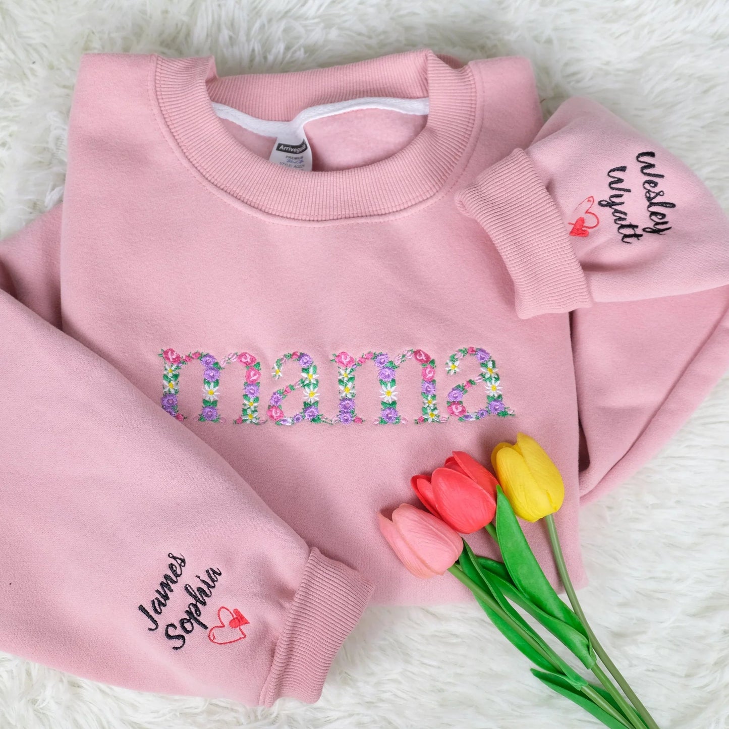 Personalized Floral Mama T-shirt/Sweatshirt/Hoodie